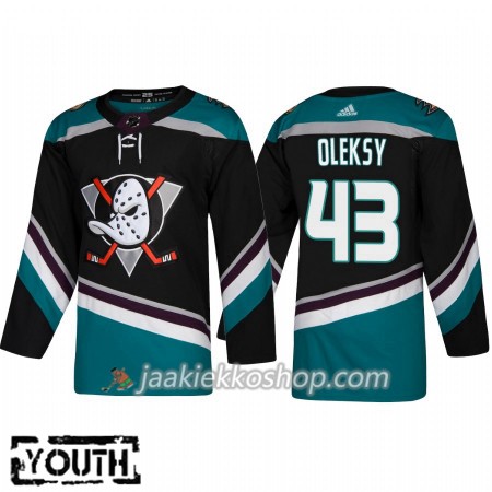 Lapsille NHL Anaheim Ducks Pelipaita Steve Oleksy 43 Adidas Alternate 2018-19 Authentic